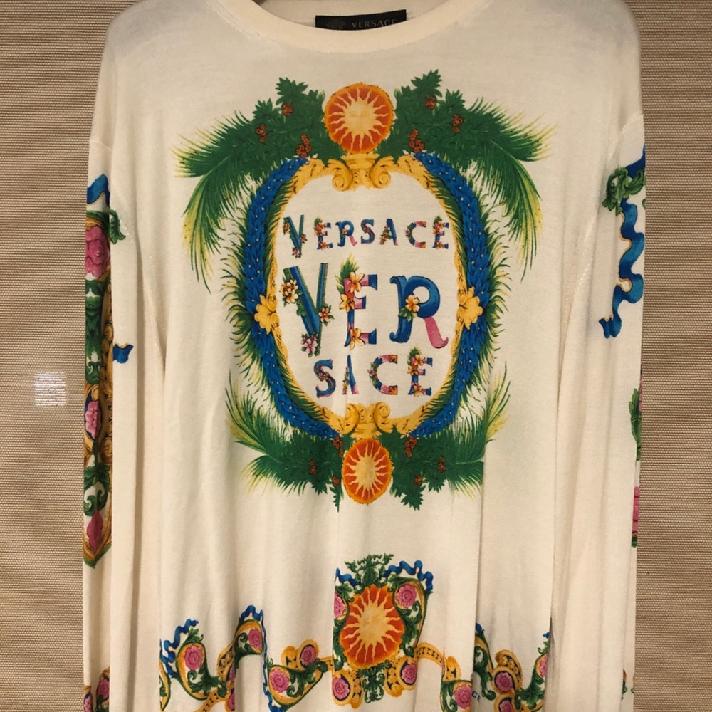 Silk Versace sweater 100% real